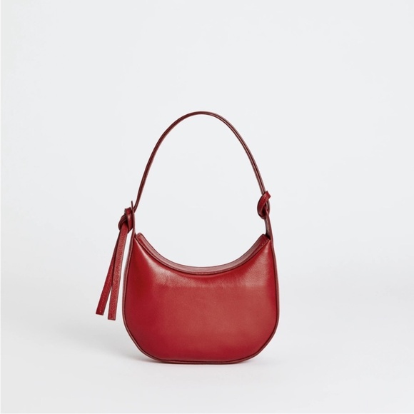 Reformation Handbags - Reformation Mini Rosetta Shoulder Bag Red